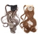 thumbnail image 4 of 2 extensiones de cabello de cola de caballo de 60 cm, largas, rizadas, con degradado, para mujer, con cierre de velcro., 4 of 14