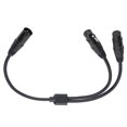 thumbnail image 3 of Cable divisor de micrófono en forma de Y de XLR macho a XLR hembra doble, 3 of 8