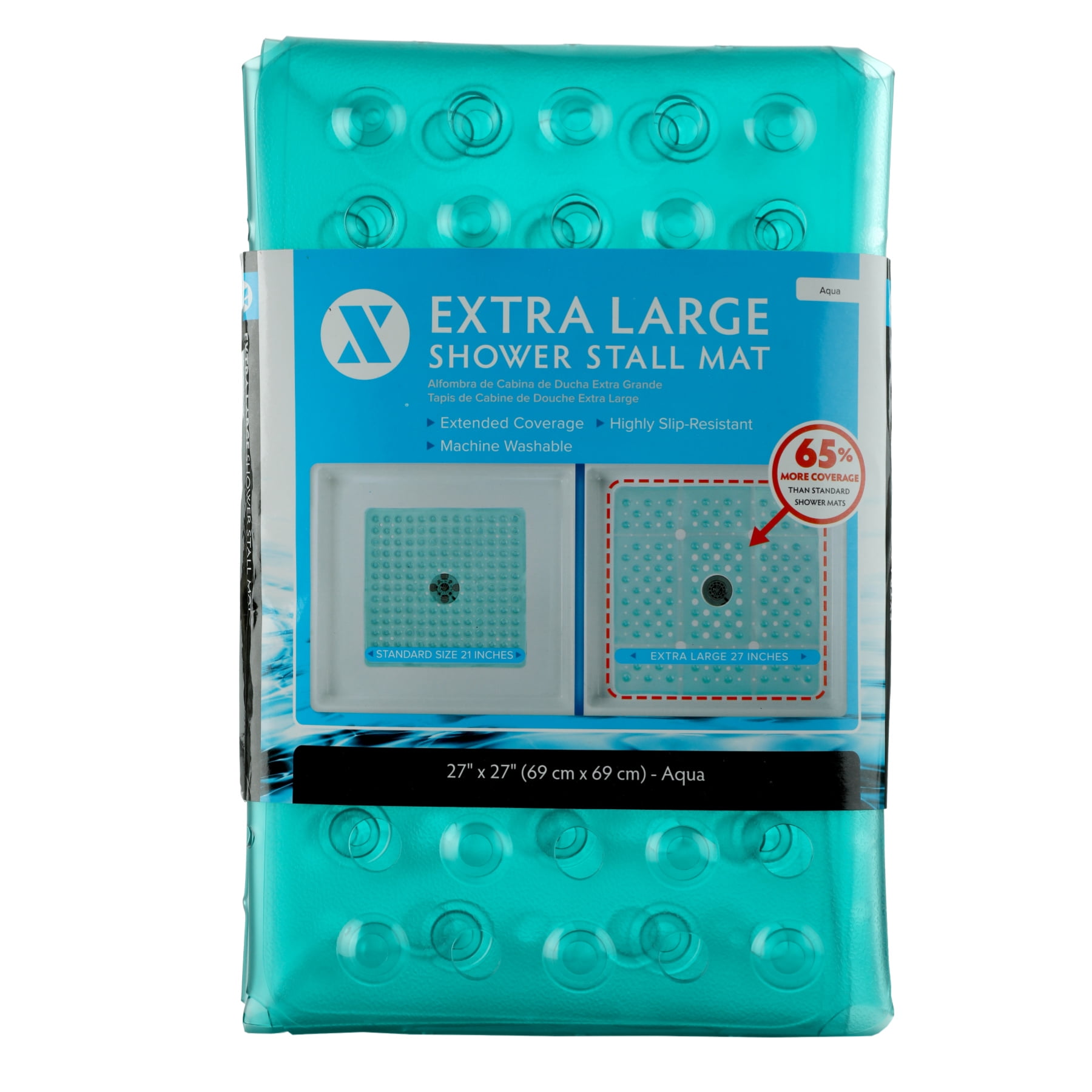 Slipx Solutions 27 X 27 Extra Large Square Shower Mat Walmart Com