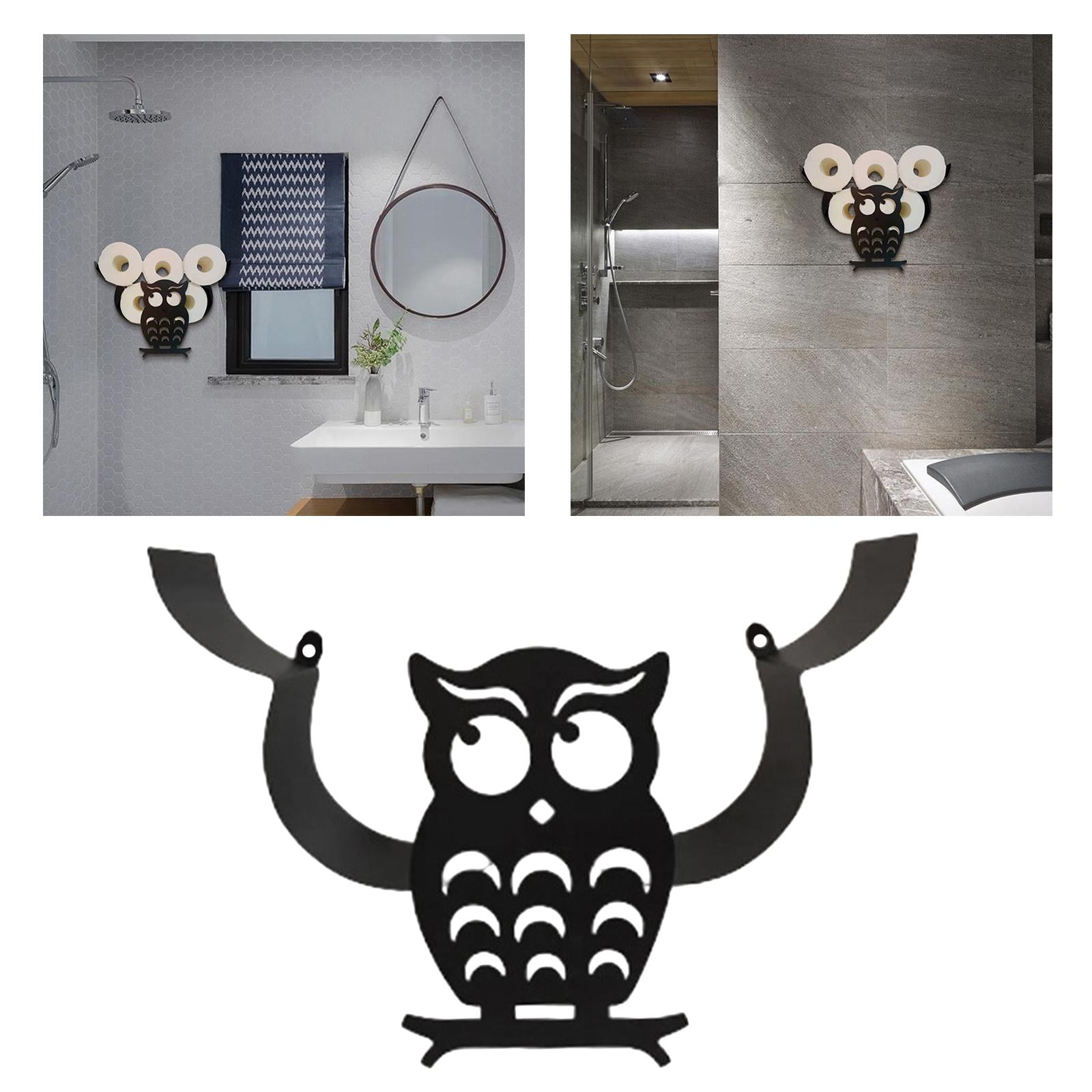 Fiocias Free Standing,Iron Toilet Paper Holder Stand,Modern Tissue Rolls Holder for Bathroom Toilet Paper Storage Style2