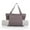 Gray, variant on Canvas Tote Bag with Yoga Mat Carrier Pocket Yoga Mat Bags for Women, Shoulder Bag for Pilates, Travel, Office, Sports, Beach and Gym with Inner Zippered Pocket, Grey
