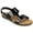 Patent/Black, variant on Journee Womens Lavine Multi Strap Flat Sandals