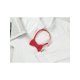 thumbnail image 4 of CORBATA DE LAZO PREATADA PARA HOMBRES INSPIRADA EN EL DÍA DEL PADRE, CON CORREA AJUSTABLE, COLOR SÓLIDO, CORBATA DE LANA ROJA, 4 of 5