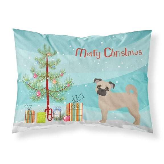 Fawn Chug Christmas Tree Fabric Standard Pillowcase