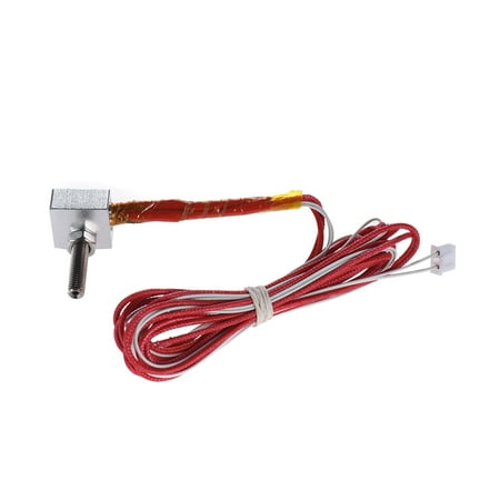 DIY Hot End Kit 0.4mm Nozzle & M6 30mm Extruder Throat & 12V 40W Heater & NTC 3950 Thermistor & Aluminum Heater Block for RapRep i3 Anet A2 A8 3D Printer