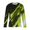thumbnail image 4 of Qingpeng Mens Shirts Graphic Print Long Sleeve Crewneck Sweatshirts Casual Gym Workout Tee Top Outdoor Shirt, 4 of 5