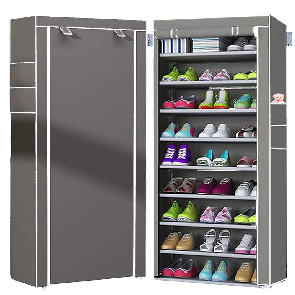 10 Tiers DIY Shoe Cabinet Dustproof Easy Assemble Tidy Shoe Rack Non-Woven  Fabric Holding 27, 1 unit - Fred Meyer