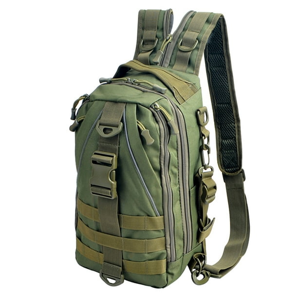 Estuche de pesca Mochila táctica multipropósito Mochila Crossbody Bolsa de hombro Mochila para pesca Abody Estuche de pesca