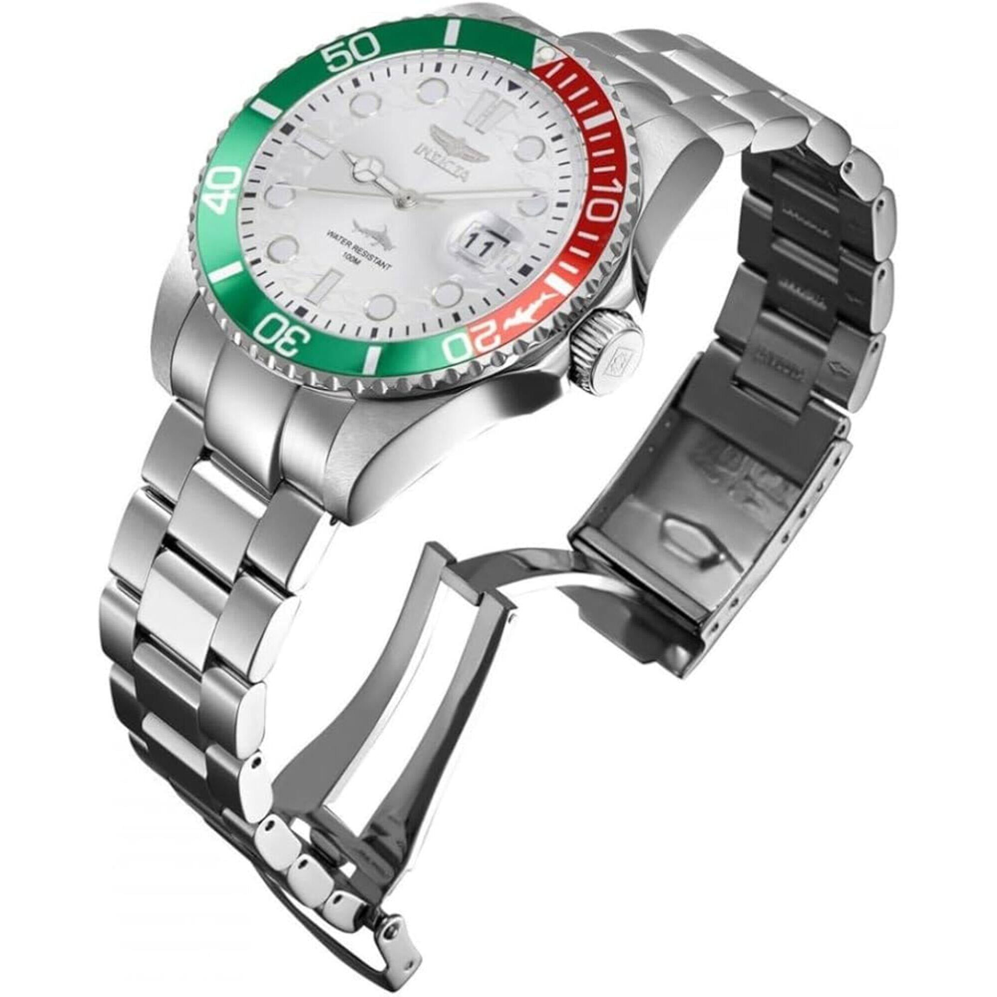 Invicta Pro Diver Quartz Silver Dial Men's Watch 44714