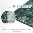 thumbnail image 5 of iOhouze Runner Rugs 2x8 Washable Runner Rug for Hallways Non Slip Kitchen Runner Low Pile Soft Printed Faux Wool Abstract Floor Runner for Inodoor Bedroom Entryway Laundry Room, Dark Green, 5 of 10