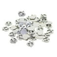 thumbnail image 4 of 50Pcs Foot Printed Heart Charms Beads Bulk for DIY Craft Pendants Bracelet Necklace Earring Keychain Jewelry Making Finding Accessories, 4 of 10