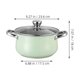 thumbnail image 2 of unbranded Olla Grande De Acero Inoxidable Con Verde Ideal Para Y Fideos, 2 of 8