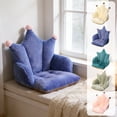 thumbnail image 7 of COM1950s Plush Chair Cushion With Backrest, Soft Seat Cushion for Office Chair, Integrated Back Support, Cozy Polyester Desk Chair Pad for Home and Study Use, 7 of 7