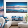thumbnail image 1 of Bright Blue Sky and Blue Waters - Seashore Canvas Art Print, 1 of 3