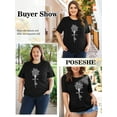 thumbnail image 5 of XCHQRTI Faith 4th of July Shirt Plus Size Women Graphic Tees Summer Short Sleeve Tops, 5 of 8