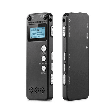 Digital Voice Recorder, Voice Recorder Noise Reduction Professional Portable One Recording with Speaker for Lectures (16GB)