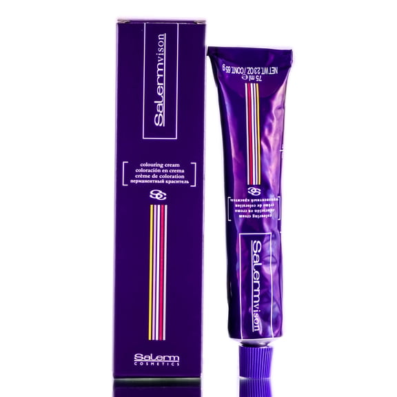 FC4 Orange , Salerm Vison Permanent Coloring Cream (2.3 oz) Hair Scalp, Pack of 1 w/ SLEEK Teasing Comb