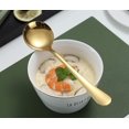 thumbnail image 5 of ReaNea Gold Soup Spoons 6 Pieces Stainless Steel Round, 5 of 8