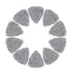 thumbnail image 1 of Púas de fieltro de lana de alta calidad, 10 unidades, 3 mm, para guitarra y ukelele (gris), 1 of 14