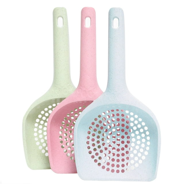 3 Pcs Pelle à Litière pour Chat Créative Multi-Usage Pelle à Nourriture pour Animaux