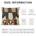 thumbnail image 5 of BANET Halloween Pillow Covers, Witch’s Leg Pumpkin Happy Halloween Pillows Decorative Throw Pillows Cases Outdoor Fall Pillows Halloween Decorations for Home Couch Decor 22x22in, 5 of 5