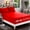 Red, variant on Extra Deep Pocket Fitted Sheet, Fits 18 In to 24 In Mattress, Single Fitted Sheet Only - Queen Red