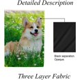 thumbnail image 4 of SKYSONIC Pembroke Welsh Corgi on Green Grass Double-Sided Printed Garden House Sports Flag 28x40in Polyester Decorative Flags for Courtyard Garden Flowerpot, 4 of 7
