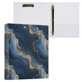 thumbnail image 6 of Three Ring Binder Blue and Gold Art 1.5 Inch Round Binder D-Rings for Office Supplies and More, 6 of 10