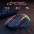 thumbnail image 4 of Raton Gamer Inalámbrico Redragon M810 MAX 12000 DPI, 4 of 8