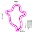 thumbnail image 3 of Amacok Ghost Halloween Led Light Neon Signs, Gothic Shaped Lamp Usb/Battery Operated Night Lights for Home, Wall, Festival, Party, Halloween Decor, Wall Decoration, Window Decor Bar Bedroom Room, 3 of 6