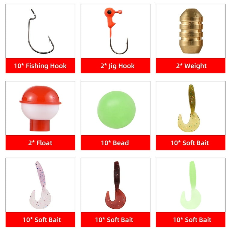 basic fishing hook size kids Dcenta Kids Fishing Pole Pink, Portable Telescopic Fishing Rod and Reel  Combo Kit - with Spincast Fishing Reel Tackle Box for Girls, Youth
