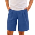 thumbnail image 2 of Maqroz Athletic Shorts for Boys Elastic Waist Mid Thigh Short Pants Casual Loose Fashion Solid Color Bottoms for Summer Occasions and Activities, Size 11-12 Years, 2 of 7