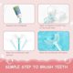 thumbnail image 5 of 2 Pcs Children's U-shaped Toothbrush, Manual Toothbrush, Silicone Bristles, Gum Massage. Massages Gums And Provides A Complete Manual Cleanse (childre, 5 of 5