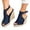 Dark Blue, variant on Women's Espadrilles Wedge Sandals Comfortable Open Toe Casual Dressy Summer Shoes Roman Beach Sandal with Ankle Strap