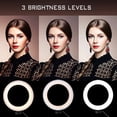 thumbnail image 4 of 6” LED Ring Light Dimmable Lighting Kit Phone Selfie Makeup Live Lamp Large immable LED Beauty Selfie Ringlight Live Stream/Makeup/YouTube Video, 4 of 10