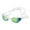 B, variant on Small Frame Racing Goggles, Cool Silver Plated Competition Swim Glasses for Men Women, Low Profile Anti-Fog Team Gear, High Speed Design
