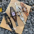 thumbnail image 3 of Vintage Braided Leather Watch Band Compatible with Applewatch, Bracelet Style Stackable Iwatch Strap, Retro Design Accessory, 3 of 6