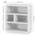 thumbnail image 2 of Henn&Hart 28"W Modern Engineered Wood Bookcase in White Finish, 2 of 8