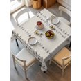 thumbnail image 6 of Vintage Botanical Table Cloth, Waterproof Tablecloth for Square Tables, Herb on Beige Leaves Retro Country Reusable Washable Fabric Table Cover for Restaurant Kitchen Dining Tables 54"x54", 6 of 9