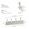 thumbnail image 5 of Hunter - Perch Point 4-light Brushed Nickel, Medium Size Vanity Light, Dimmable, Casual Style, for Bedrooms, Dining, Living Rooms - 19435, 5 of 6