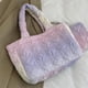 thumbnail image 4 of Bolso Mano Acolchado para Mujer Hombro Gran Capacidad Con Juego Monedero () Púrpura, 4 of 5