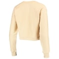 thumbnail image 4 of Women's League Collegiate Wear Cream Oregon Ducks Corded Timber Cropped Pullover Sweatshirt, 4 of 4