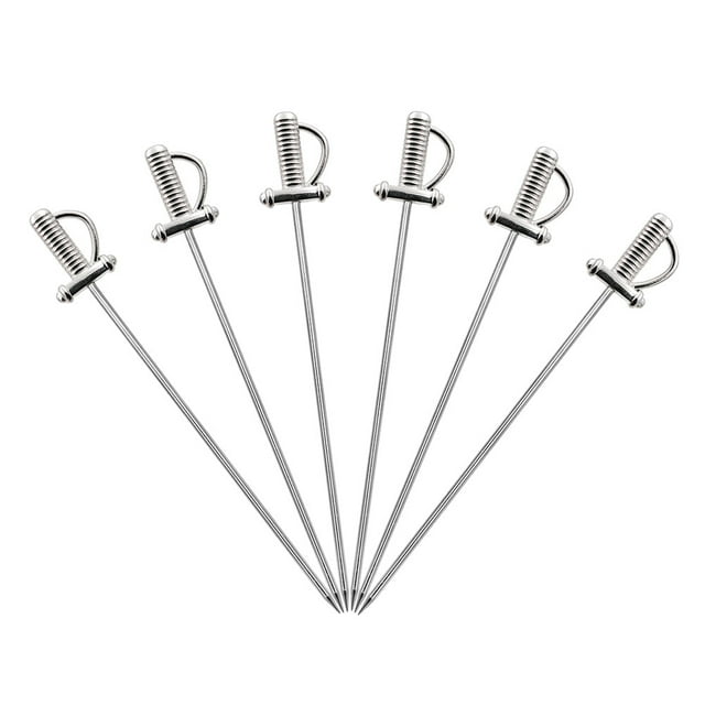 Aspire 12PCS Stainless Steel Martini Picks / Cocktail Party Picks - Sword