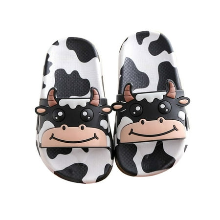 

60% Off Slipper Fesfesfes Women Anti-Slip Slippers Open Toe Summer Slippers Casual Beach Shoes Boy Girls Cute Milk Cow Slippers Comfy Cushioned Sandals Non-Slip Shower Slippers
