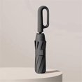 thumbnail image 2 of Automatic Folding Umbrella with Hook Handle Rainproof, Portable Sunshade for Travel White, 2 of 5