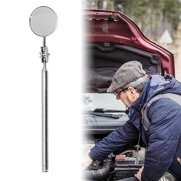 Pluma de observación de ángulo de coche portátil de 50mm lente de detección telescópica de coche espejo redondo espejo de inspección de coche Banban
