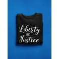 thumbnail image 3 of Liberty And Justice Design  Sweatshirt Women -Image by Shutterstock, Female XX-Large, 3 of 4