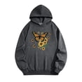 thumbnail image 2 of lcziwo Hoodies for Women and Men Winter Fall Hooded Sweatshirt with Pockets Unisex Long Sleeve Pullover Tops Couples Matching Outfits, Gray, XL, 2 of 5