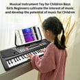 thumbnail image 2 of OUTGOO Kids Keyboard Piano, Portable 61 Keys Piano Keyboard for Beginners, Electronic Digital Piano with Built-in Dual Speaker, Microphone and Music Stand, for Boys Girls Ages 3-12, 2 of 10