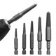 thumbnail image 1 of Juego de 5 brocas extractoras de tornillos con guía para taladro central, extractor de pernos rotos y dañados, vástago hexagonal y llave para herramientas de mano rotas, 1 of 5